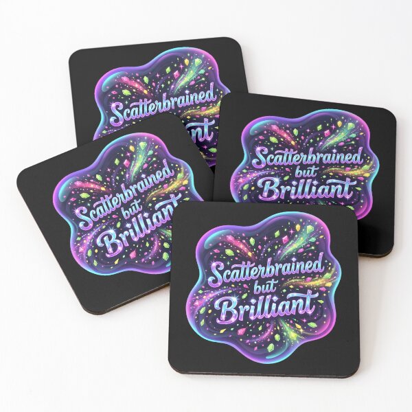Item preview, Scatterbrained but brilliant | Adhd awareness designed and sold by SocialStaticz.