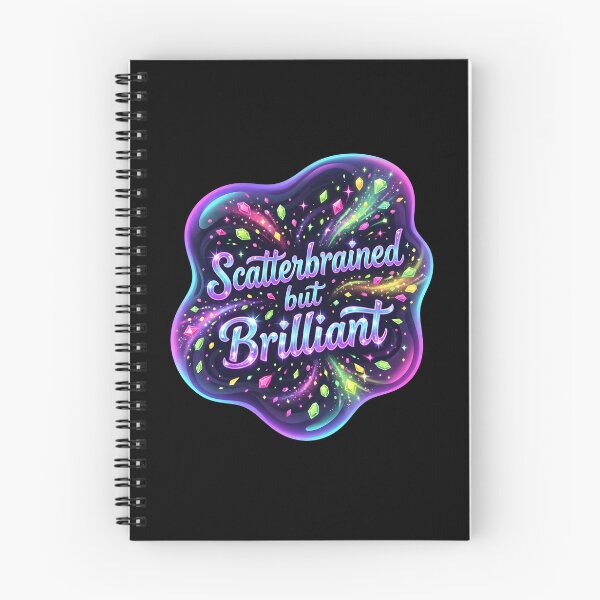 Item preview, Scatterbrained but brilliant | Adhd awareness designed and sold by SocialStaticz.