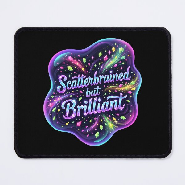 Item preview, Scatterbrained but brilliant | Adhd awareness designed and sold by SocialStaticz.