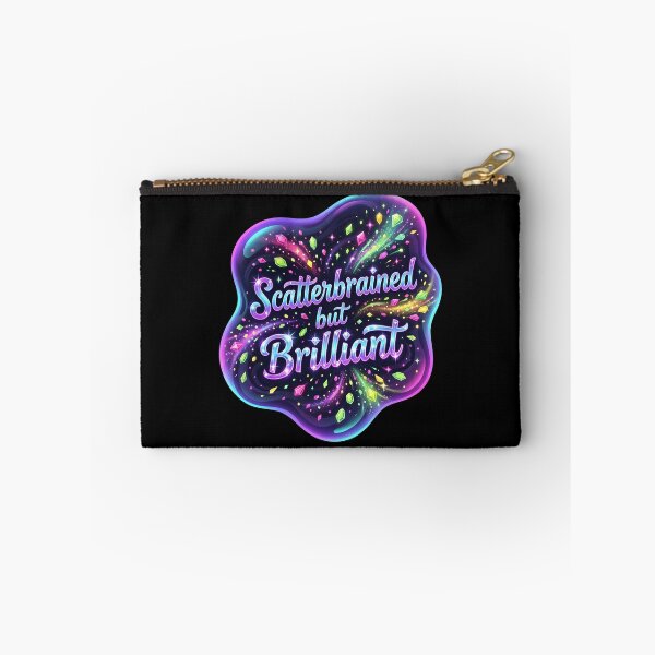 Item preview, Scatterbrained but brilliant | Adhd awareness designed and sold by SocialStaticz.