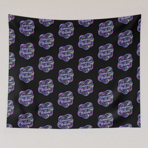 Item preview, Scatterbrained but brilliant | Adhd awareness designed and sold by SocialStaticz.