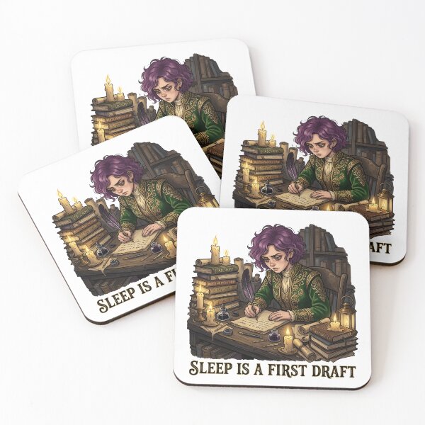 Item preview, Sleep Is A First Draft - Dark Academia Sticker designed and sold by SHABBOUR.