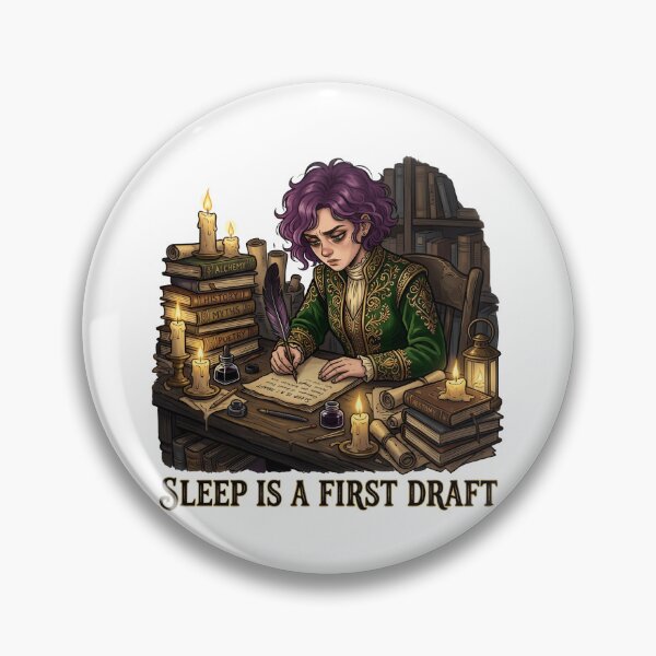 Item preview, Sleep Is A First Draft - Dark Academia Sticker designed and sold by SHABBOUR.