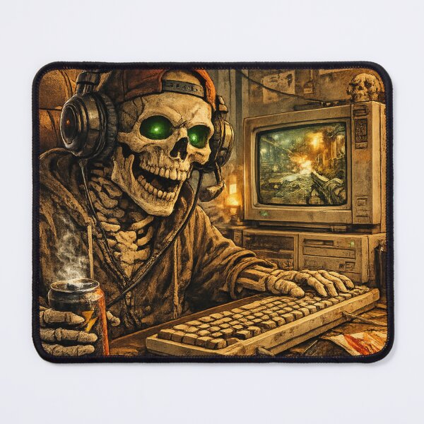 Item preview, Gaming Skeleton Until Dead designed and sold by Ana Gómez.