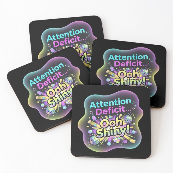 Item preview, Attention deficit ooh shiny | Adhd awareness designed and sold by SocialStaticz.