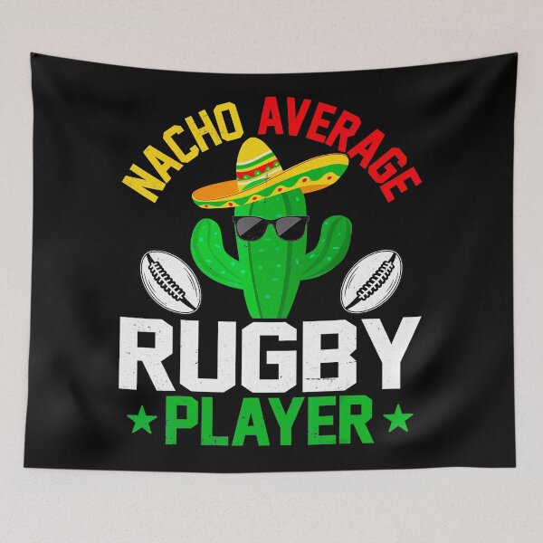 Item preview, Nacho Average Rugby Player Funny Cactus Sombrero designed and sold by GabrieSketcham.