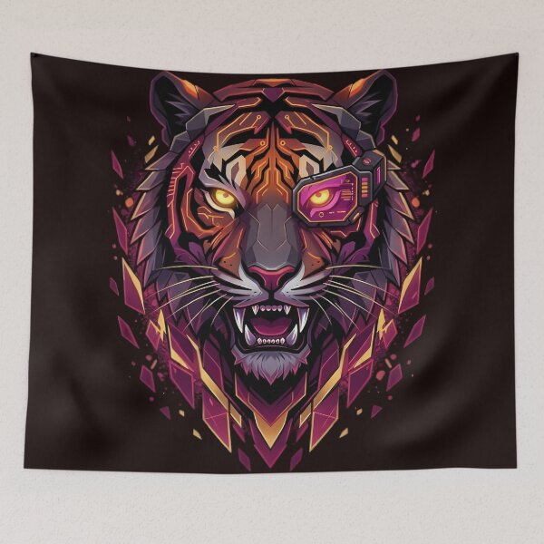 Item preview, Cyber Tiger - Chromatic Surge designed and sold by WalterAdd.