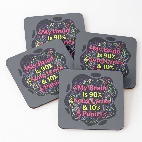 Item preview, My brain is 90% song lyrics and 10% panic | Adhd awareness designed and sold by SocialStaticz.
