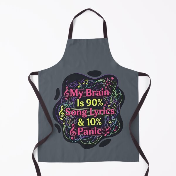 Item preview, My brain is 90% song lyrics and 10% panic | Adhd awareness designed and sold by SocialStaticz.