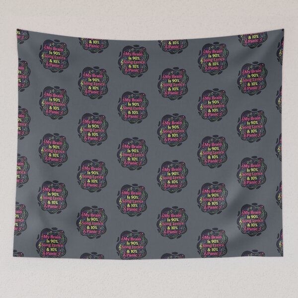 Item preview, My brain is 90% song lyrics and 10% panic | Adhd awareness designed and sold by SocialStaticz.