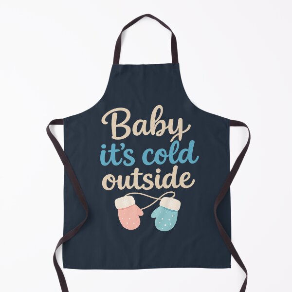 Item preview, Baby It’s Cold Outside – Cute Winter Mittens Typography Design designed and sold by Iras-Art-Corner.