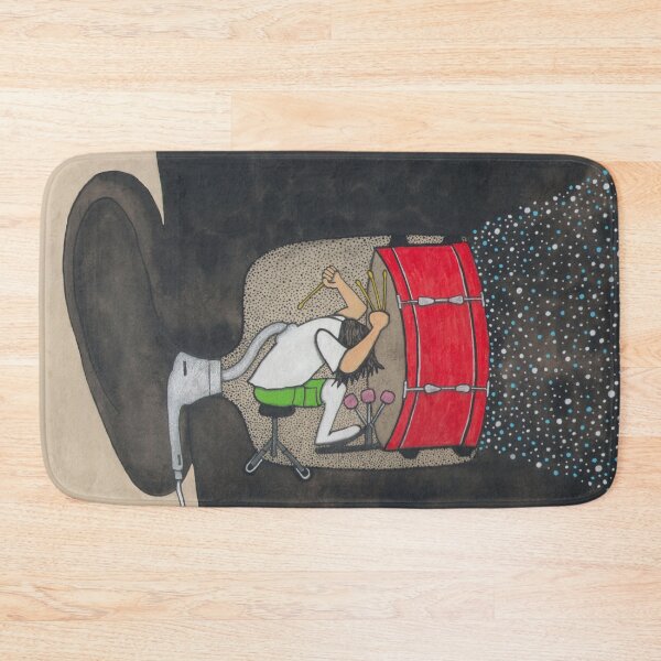 Item preview, Drummer drumming in my ear designed and sold by NielsHuizer.