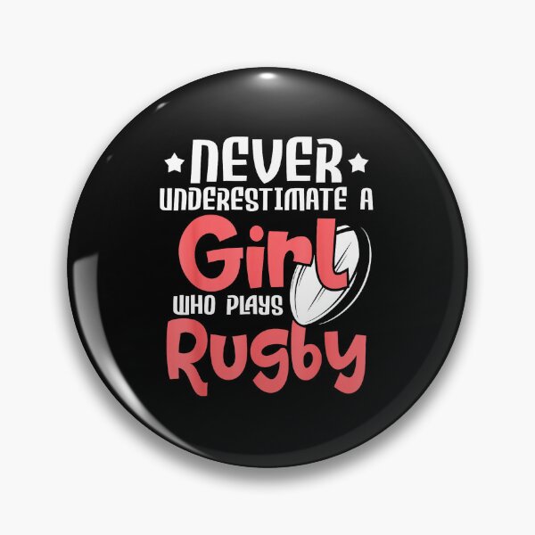 Item preview, Never Underestimate a Girl Who Plays Rugby Bold Sports  designed and sold by GabrieSketcham.