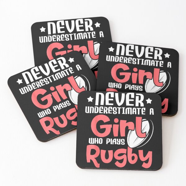 Item preview, Never Underestimate a Girl Who Plays Rugby Bold Sports  designed and sold by GabrieSketcham.