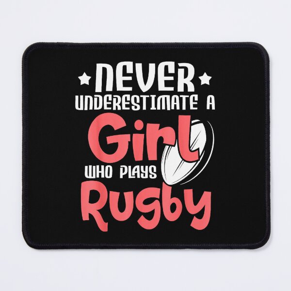 Item preview, Never Underestimate a Girl Who Plays Rugby Bold Sports  designed and sold by GabrieSketcham.