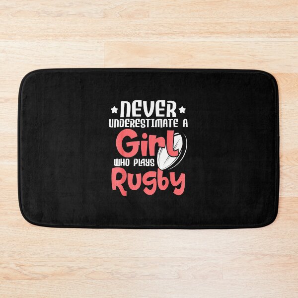 Item preview, Never Underestimate a Girl Who Plays Rugby Bold Sports  designed and sold by GabrieSketcham.