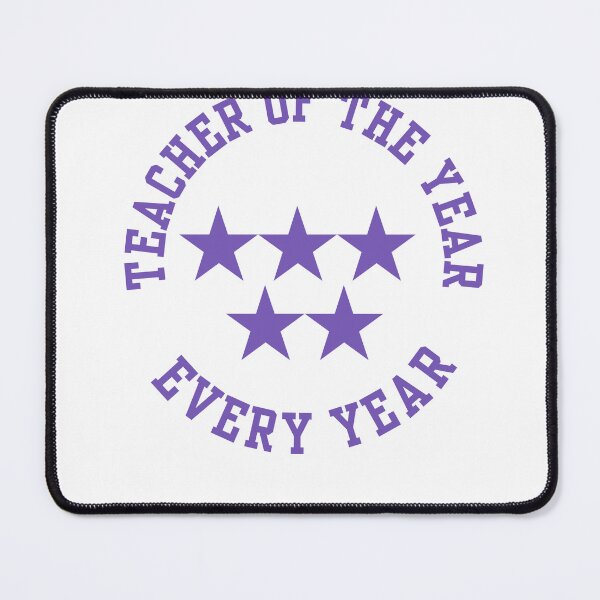 Item preview, Teacher Of The Year Every Year Purple Star Badge Appreciation Gift Design designed and sold by Timoniemma.