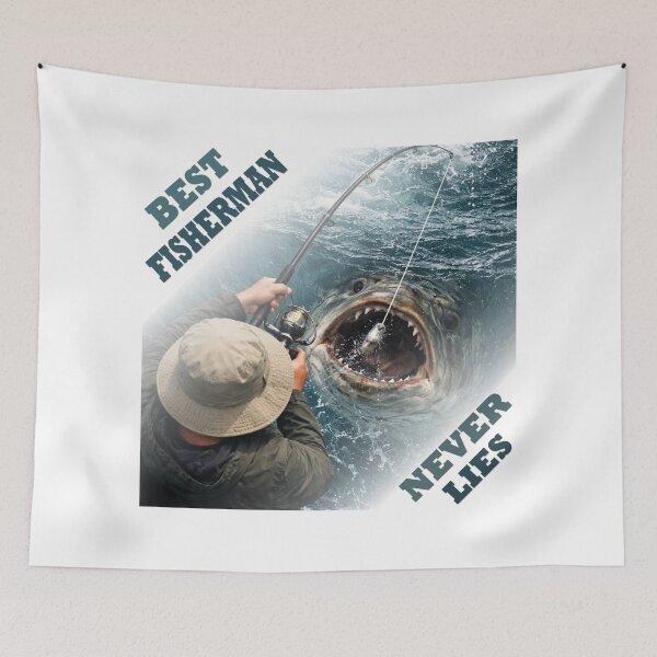 Item preview, Best Fisherman Never Lies Humor designed and sold by DrTol.