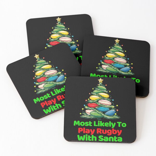 Item preview, Most Likely To Play Rugby With Santa Funny Christmas  designed and sold by GabrieSketcham.