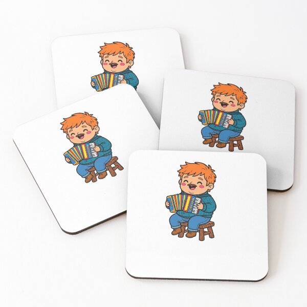 Item preview, Chibi Kawaii Accordion Player – Cute Cartoon Musician Illustration designed and sold by iamhewho.