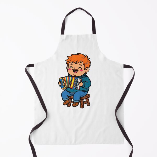 Item preview, Chibi Kawaii Accordion Player – Cute Cartoon Musician Illustration designed and sold by iamhewho.