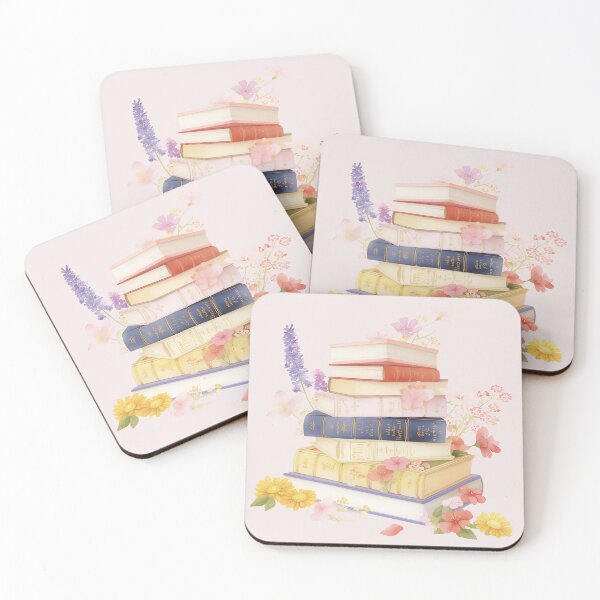 Item preview, Floral Stack of Books designed and sold by MayflowerandIvy.