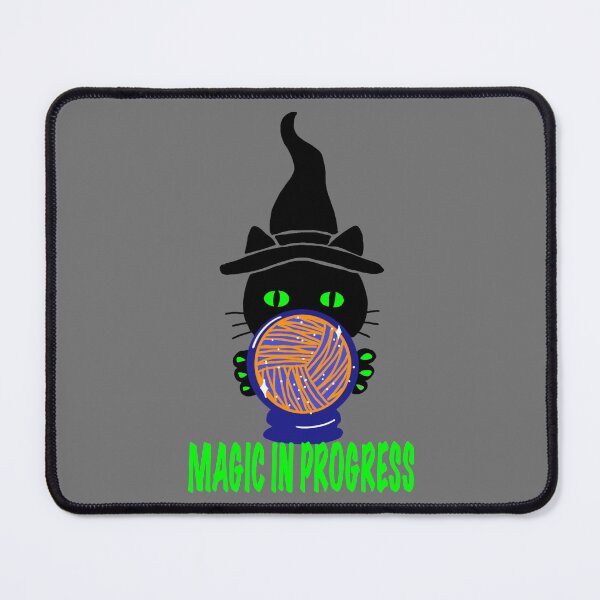 Item preview, Magic in progress neon cat witch designed and sold by ArtyWares.