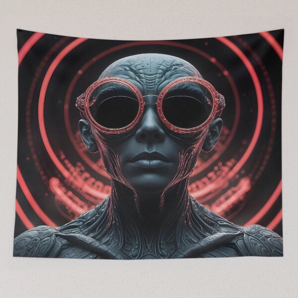 Item preview, Black Neon: A glimpse from the abyss of the future designed and sold by KunstGeist.