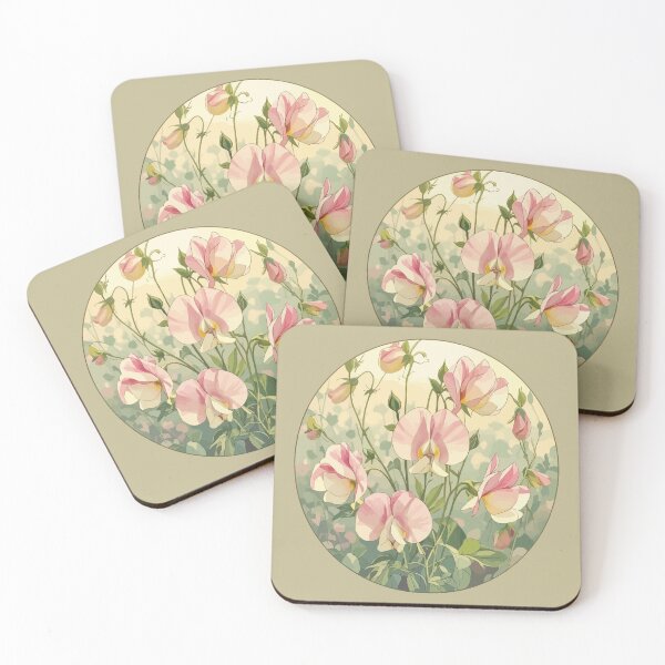 Item preview, Art Nouveau Sweet Pea Bloom designed and sold by taiche.