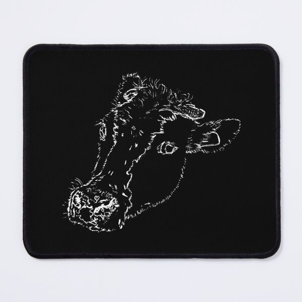 Item preview, Dairy Cow - Side Eye - Light Lines designed and sold by The Stippler Process.