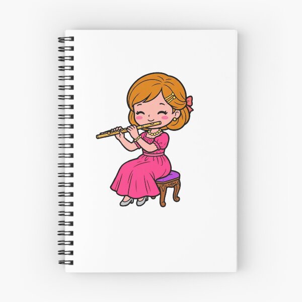 Item preview, Chibi Kawaii Flute Player – Cute Cartoon Musician Illustration designed and sold by iamhewho.