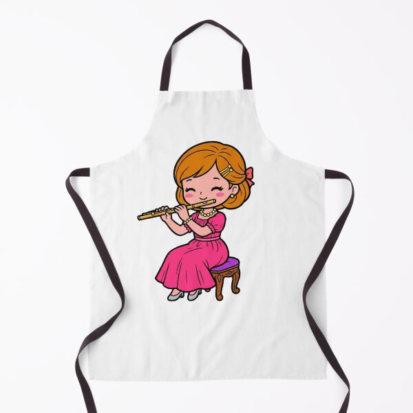 Item preview, Chibi Kawaii Flute Player – Cute Cartoon Musician Illustration designed and sold by iamhewho.