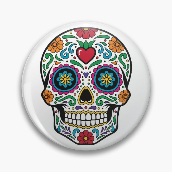 Item preview, Skull "Día de los Muertos" designed and sold by PixelPack Design.