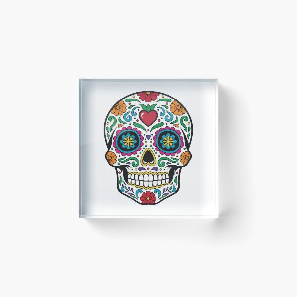 Item preview, Skull "Día de los Muertos" designed and sold by PixelPack Design.