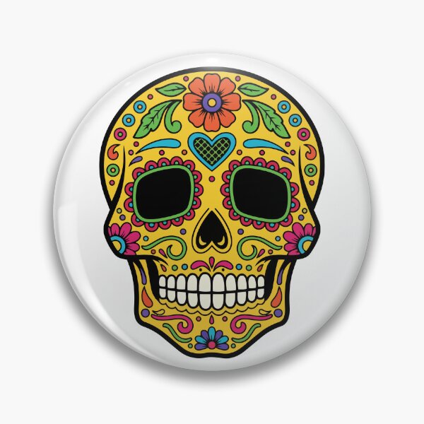 Item preview, Skull "Día de los Muertos" designed and sold by PixelPack Design.