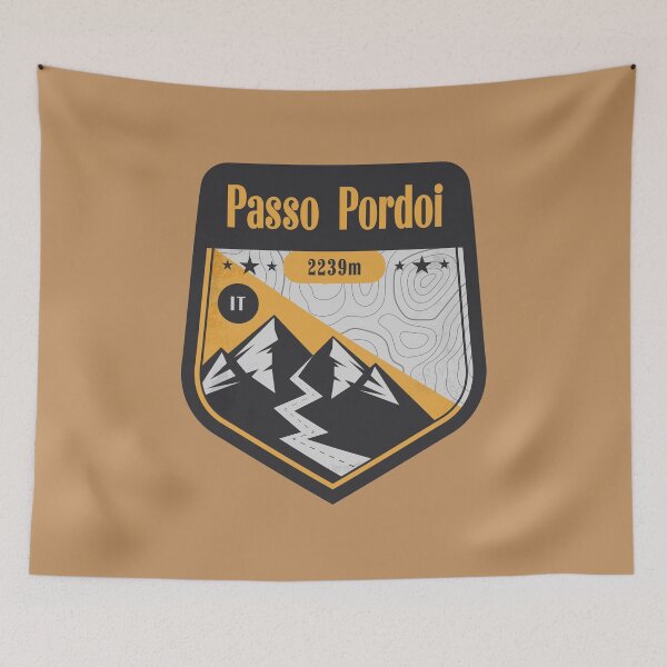 Item preview, Pordoi Pass Italy Dolomites Badge designed and sold by CynthiaGraphics.