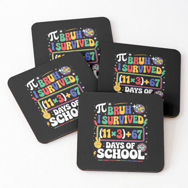 Item preview, Bruh I Survived 11x3 + 67 Days of School Funny Math designed and sold by gladysenglish.