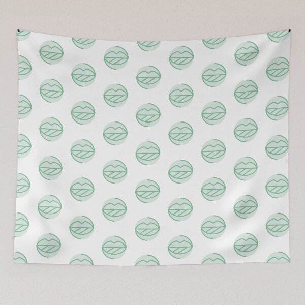 Item preview, Leaf Lips Split Color Circle Art designed and sold by LekkieStudioArt.