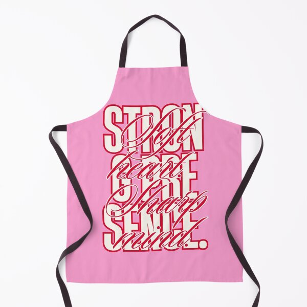 Item preview, Soft Heart Sharp Mind – Strong Presence | Feminine Empowerment Typography (Pink Aesthetic) designed and sold by Magic Love Art Print.