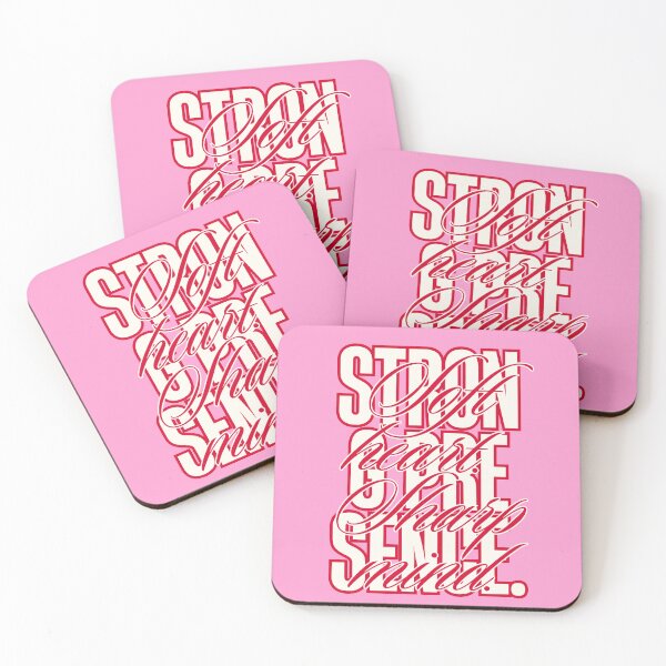 Item preview, Soft Heart Sharp Mind – Strong Presence | Feminine Empowerment Typography (Pink Aesthetic) designed and sold by Magic Love Art Print.