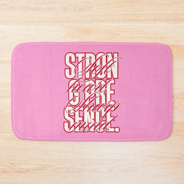 Item preview, Soft Heart Sharp Mind – Strong Presence | Feminine Empowerment Typography (Pink Aesthetic) designed and sold by Magic Love Art Print.