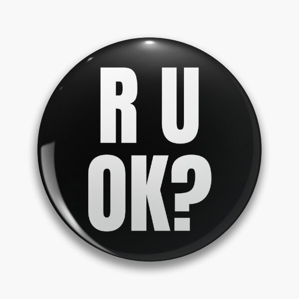 Item preview, Bold R U OK? Minimalist Mental Health Awareness Typography designed and sold by Vision Crafted.