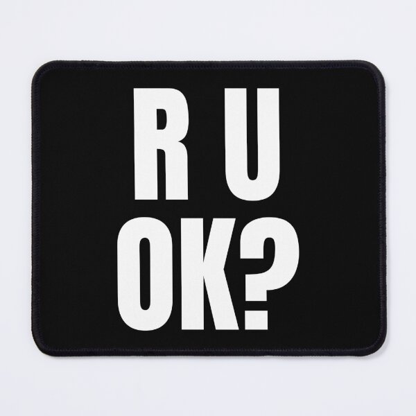 Item preview, Bold R U OK? Minimalist Mental Health Awareness Typography designed and sold by Vision Crafted.