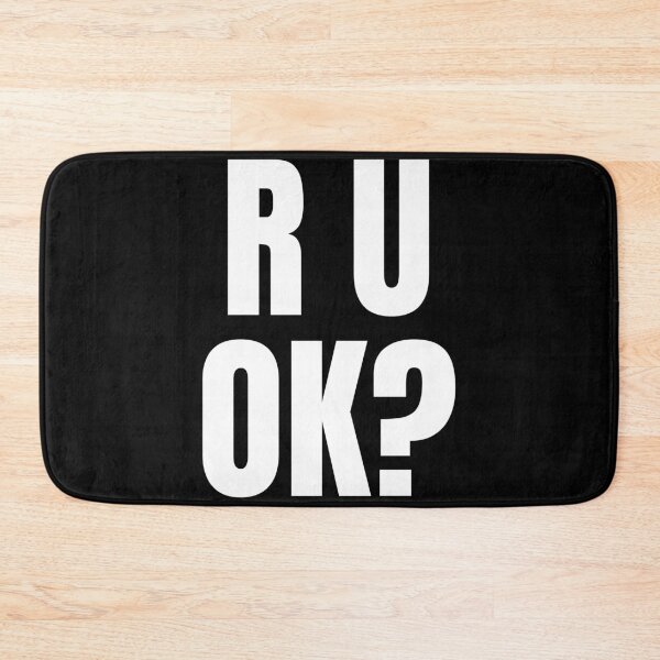 Item preview, Bold R U OK? Minimalist Mental Health Awareness Typography designed and sold by Vision Crafted.