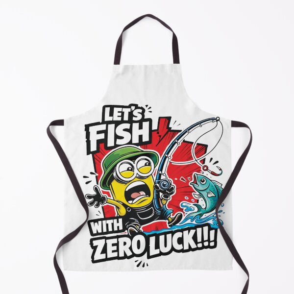 Item preview, Funny Fishing T-Shirt – Let’s Fish With Zero Luck Cartoon Design designed and sold by Styliogellery.