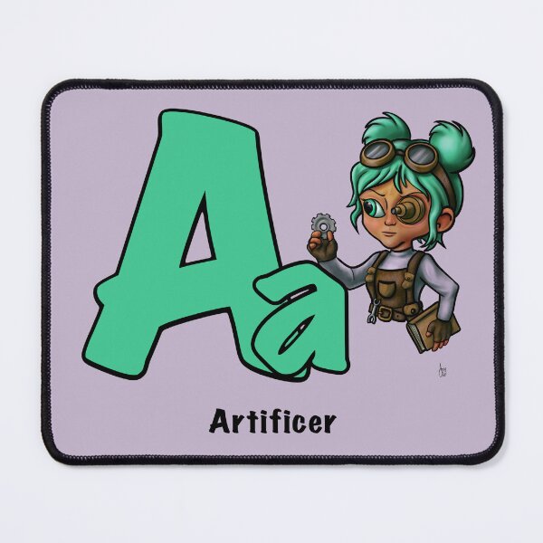 Item preview, A is for Artificer – D&D Alphabet designed and sold by AnneOther.
