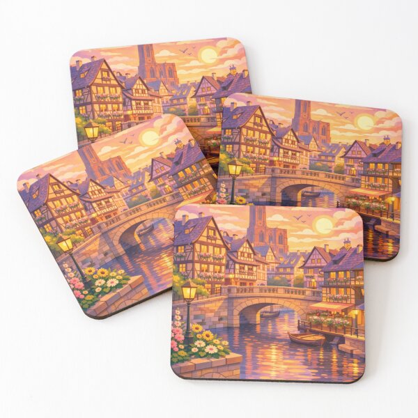Item preview, Petite France Strasbourg Travel Illustration designed and sold by MatthewHeights.