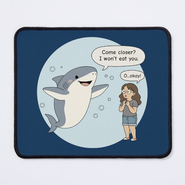 Item preview, The Friendly Shark – “I Won’t Eat You” designed and sold by dailycassim.