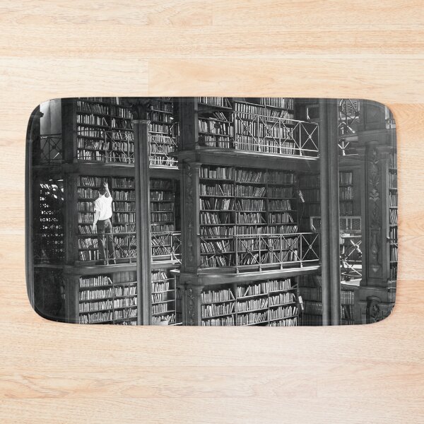 Item preview, Vintage Old Main Library, Cincinnati, Ohio book lover's dream black and white photographic art print designed and sold by Astrid Arkhangelsky.