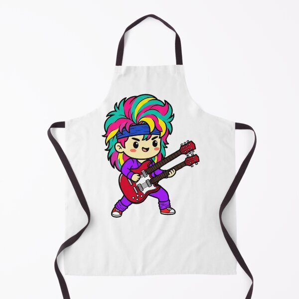 Item preview, Chibi Kawaii Boy with Double Neck Guitar – Cute Cartoon Musician Illustration designed and sold by iamhewho.